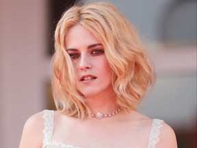 Kristen Stewart attends the red carpet of the movie Spencer during the 78th Venice International Film Festival.