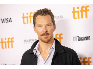 Benedict Cumberbatch attends the 2021 TIFF Tribute Awards Press Conference at Roy Thomson Hall on Sept. 11, 2021 in Toronto.