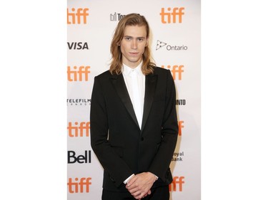 Owen Teague attends the "Montana Story" Photo Call during the 2021 Toronto International Film Festival at TIFF Bell Lightbox on Sept. 11, 2021 in Toronto.