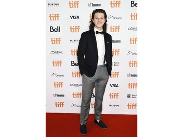 Colton Gobbo attends the "Lakewood" Premiere during the 2021 Toronto International Film Festival at Roy Thomson Hall on Sept. 12, 2021 in Toronto.