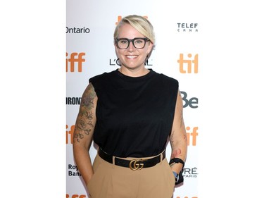 Alex Lalonde attends the "Lakewood" premiere during the 2021 Toronto International Film Festival at Roy Thomson Hall on Sept. 12, 2021 in Toronto.