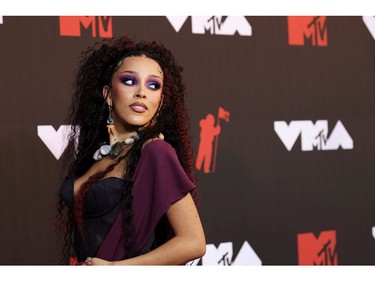 NEW YORK, NEW YORK - SEPTEMBER 12: Doja Cat attends the 2021 MTV Video Music Awards at Barclays Center on September 12, 2021 in the Brooklyn borough of New York City.