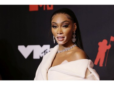 NEW YORK, NEW YORK - SEPTEMBER 12: Winnie Harlow attends the 2021 MTV Video Music Awards at Barclays Center on September 12, 2021 in the Brooklyn borough of New York City.