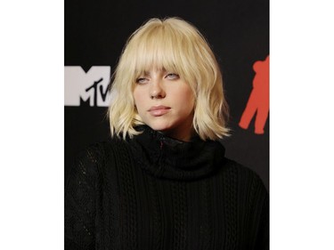 NEW YORK, NEW YORK - SEPTEMBER 12: Billie Eilish attends the 2021 MTV Video Music Awards at Barclays Center on September 12, 2021 in the Brooklyn borough of New York City.