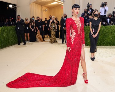 Megan Fox attends The 2021 Met Gala Celebrating In America: A Lexicon Of Fashion at Metropolitan Museum of Art on September 13, 2021 in New York City. (Photo by Theo Wargo/Getty Images)