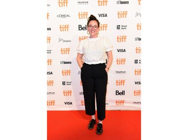 TORONTO, ONTARIO - SEPTEMBER 13: Molly Gilula attends "The Wheel" Photo Call during the 2021 Toronto International Film Festival at TIFF Bell Lightbox on September 13, 2021 in Toronto, Ontario.