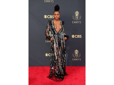 Taraji P. Henson attends the 73rd Primetime Emmy Awards in Los Angeles, Sept. 19, 2021.