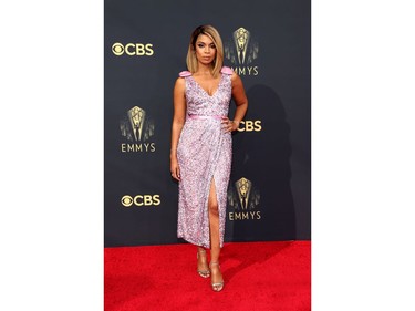 Susan Kelechi Watson arrives at the 73rd Primetime Emmy Awards in Los Angeles, Sept. 19, 2021.