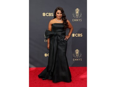 Mindy Kaling arrives at the 73rd Primetime Emmy Awards in Los Angeles, Sept. 19, 2021.