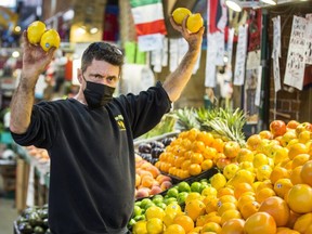 Mario Aricci, owner of Ponesse Foods, is pictured at St. Lawrence Market on Sept. 15, 2021.