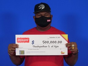 Thushyanthan Sivasubramaniam of Ajax wins $500,000 from OLG.