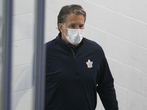 Maple Leafs president Brendan Shanahan at training camp in Toronto on July 13, 2020.