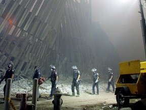rubble of the World Trade Center