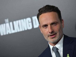 British actor Andrew Lincoln attends the premiere of AMC's 'The Walking Dead' Season 9 at the DGA theatre in Los Angeles on September 27, 2018.