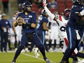 For now at least, the Toronto Argonauts are turning to McLeod Bethel-Thompson as their go-to quarterback. USA TODAY Sports