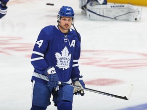 Maple Leafs superstar Auston Matthews took another vital step in his recovery from surgery on his left wrist, joining his teammates in Group 1 for part of practice at the Ford Performance Centre.