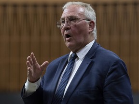 Public Safety and Emergency Preparedness Minister Bill Blair responds to a question during Question Period in the House of Commons in Ottawa on Oct. 19, 2020.