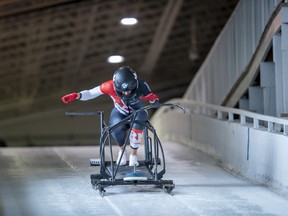 Kristen Bujnowski at work in the Ice House in Calgary.