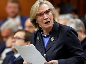 Canada’s Minister of Crown-Indigenous Relations Carolyn Bennett speaks in parliament during Question Period in Ottawa, Ontario, Canada February 18, 2020. (supplied photo)