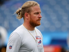 Cole Beasley of the Buffalo Bills warms up prior to the game against the Pittsburgh Steelers at Highmark Stadium on Sept. 12, 2021 in Orchard Park, New York.