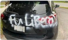 Liberal candidate Chris Bittle's car was vandalized. Bittle is running in St. Catharines.