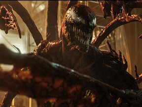 Woody Harrelson plays Carnage in Venom: Let There Be Carnage.