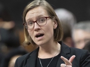 International Development Minister Karina Gould responds to a question during Question Period in the House of Commons Tuesday December 10, 2019 in Ottawa. Gould announced Canada will put $790 million toward vaccinating the world’s more vulnerable populations through the Global Alliance for Vaccine Innovation.THE CANADIAN PRESS/Adrian Wyld