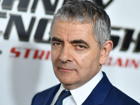 British actor/comedian Rowan Atkinson arrives for the special screening of "Johnny English Strikes Again" at AMC Lincoln Square in New York on Oct. 23, 2018.