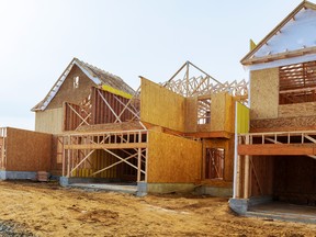 New construction of homes.