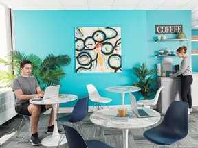 Co-working spaces enable workers to meet in a professional space rather than in a noisy coffee shop or restaurant. SUPPLIED