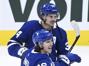 Leafs Mitch Marner and Auston Matthews are eager to exorcise last years demons. Getty Images
