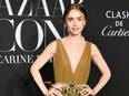 Lily Collins attends the 2019 Harper's Bazaar ICONS on Sept. 6, 2019 in New York City.
