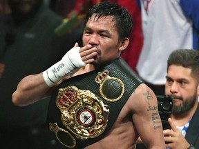 Manny Pacquiao, former eight-division champion, announced his retirement from boxing at age 42.
