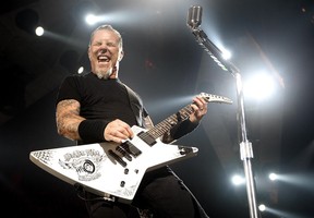 James Hetfield of Metallica performs at the Air Canada Centre on Oct. 26, 2009.