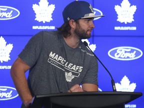 Toronto Maple Leafs goalie Jack Campbell speaks about the coming season on Wednesday, September 22, 2021  in Toronto.