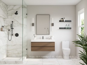 Easy Renovation’s approach allows clients to plan, design and execute their bathroom, kitchen or basement renovations from the comfort of their home computer. SUPPLIED