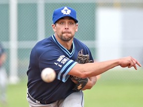 The Toronto Maple Leafs beat the Barrie Baycats to advance to the Intercounty Baseball League final.
