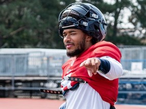 Quarterback Antonio Pipkin at Toronto Argonauts training camp in Guelph. Submitted photo