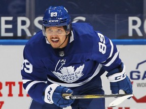 Toronto Maple Leafs forward Nick Robertson.