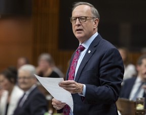 Rob Oliphant rises during Question Period in the House of Commons on Parliament Hill. THE CANADIAN PRESS/Fred Chartrand