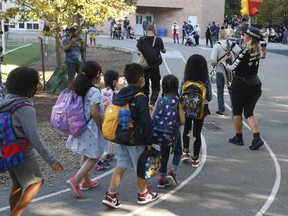 First day back at school for junior kindergarten to Grade 6 at Church Street Public School.