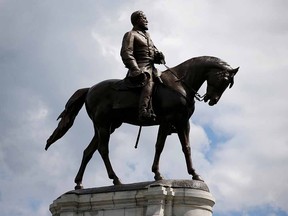 The statue of Confederate General Robert E. Lee is seen in Richmond, Virginia, September 16, 2017.