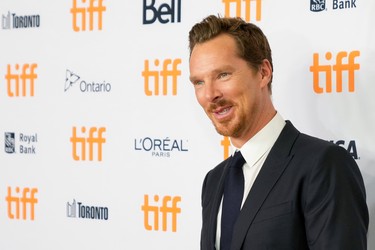 Benedict Cumberbatch poses at the premiere of "The Power of the Dog" at the Toronto International Film Festival, Sept. 10, 2021.