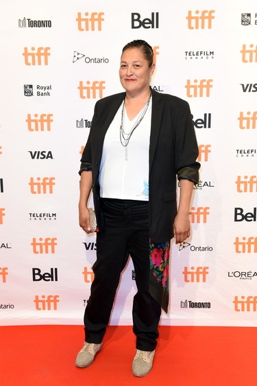 Cherish Violet Blood attends the "Scarborough" Photo Call during the 2021 Toronto International Film Festival at TIFF Bell Lightbox, Sept. 10, 2021.