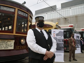 One hundred years of service for the TTC was celebrated on Wednesday, Sept. 1, 2021. Historic vehicles were on display at the TTC's Roncesvalles Carhouse as part of the anniversary festivities.