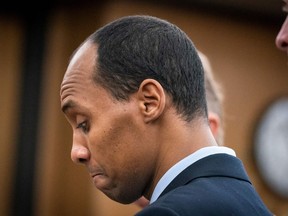 Former Minneapolis police officer Mohamed Noor reads a statement before being sentenced by Judge Kathryn Quaintance in the fatal shooting of Justine Ruszczyk Damond at the Hennepin County District Court in Minneapolis, Minnesota on June 7, 2019.
