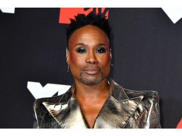 US actor and singer Billy Porter arrives for the 2021 MTV Video Music Awards at Barclays Center in Brooklyn, New York, September 12, 2021. (Photo by ANGELA  WEISS / AFP)