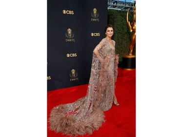 Actor Keri Russell arrives at the 73rd Primetime Emmy Awards in Los Angeles, Sept. 19, 2021.