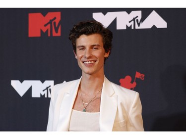 2021 MTV Video Music Awards - Arrivals - Barclays Center, Brooklyn, New York, U.S., September 12, 2021 - Shawn Mendes. REUTERS/Andrew Kelly