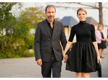 Director Denis Villeneuve and his wife Tanya Lapointe arrive for the premiere of "Dune" at the Toronto International Film Festival (TIFF) in Toronto, Sept. 11, 2021.